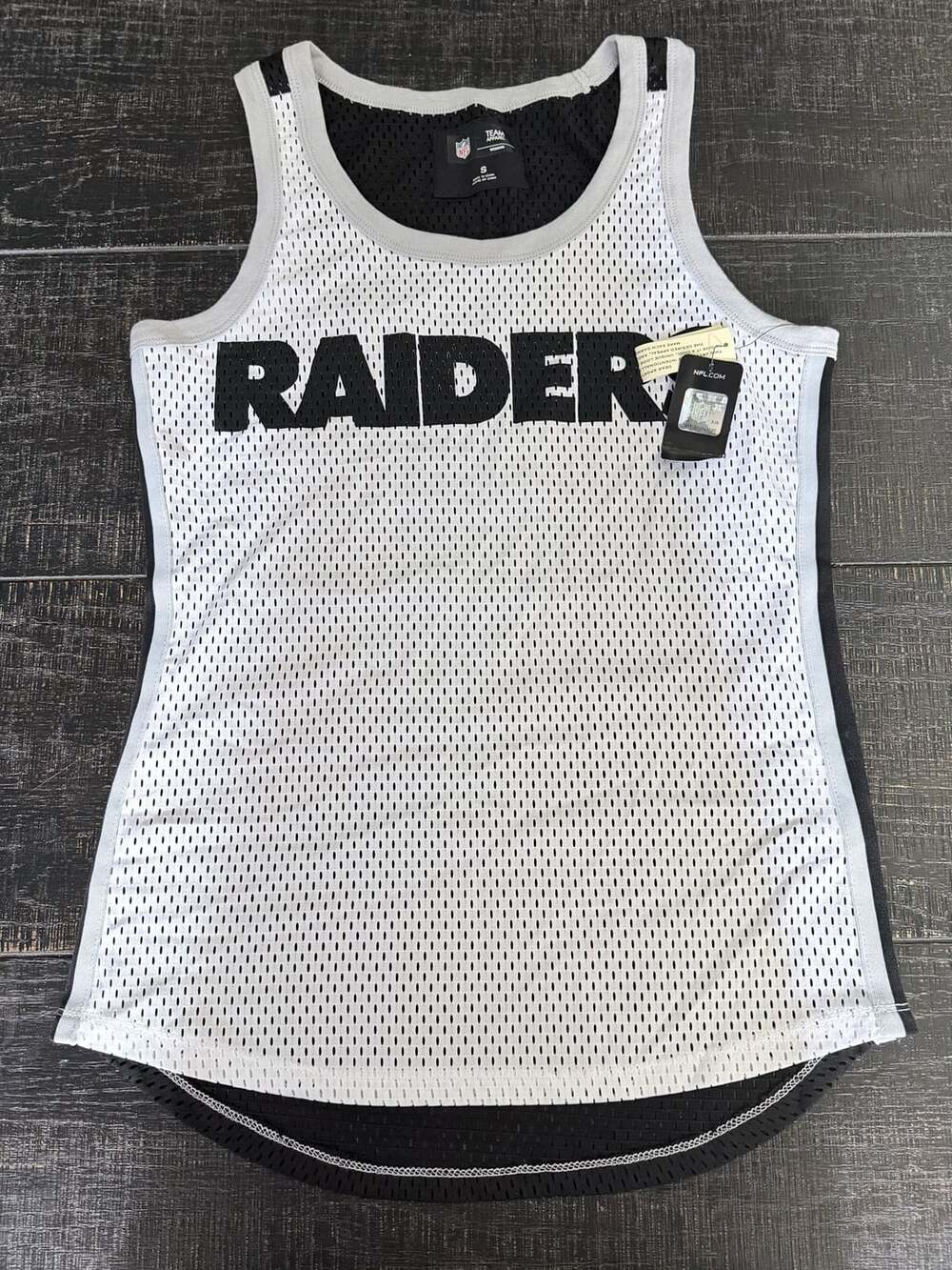 NFL Team Apparel Las Vegas Raiders Women's Mesh Tank Top Size S